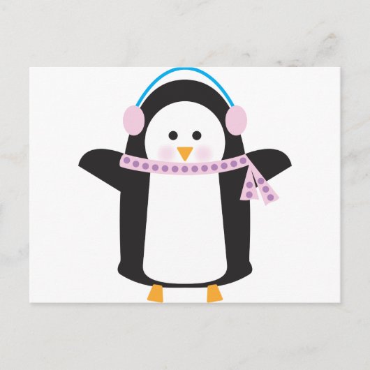 Chilly Penguin Postkarte (Vorderseite)