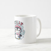 Chilly Penguin Snowy Scarf Hug Kaffeetasse (VorderseiteRechts)
