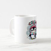 Chilly Penguin Snowy Scarf Hug Kaffeetasse (Vorderseite Links)