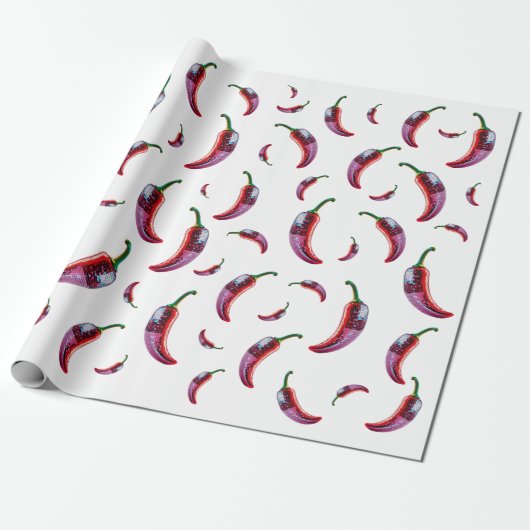 Chilly Pepper Disco Vibes Geschenkpapier (Ungerollt)