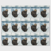 Chilly Sea Otter Geschenkpapier (Flach)