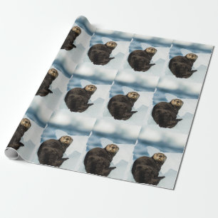 Chilly Sea Otter Geschenkpapier