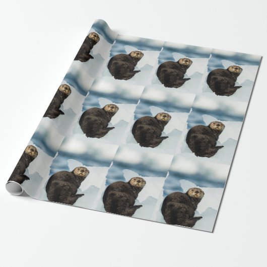 Chilly Sea Otter Geschenkpapier (Ungerollt)