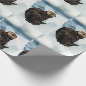 Chilly Sea Otter Geschenkpapier (Ecke)