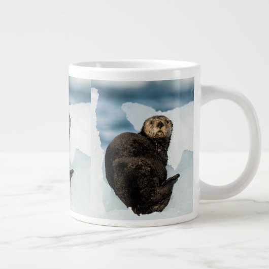 Chilly Sea Otter Jumbo-Tasse (Rechts)