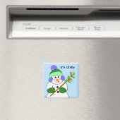 Chilly Snowman Magnet (In Situ (Geschirrspüler))