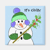 Chilly Snowman Magnet (Vorne)