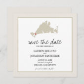 Chilmark Martha's Vineyard Wedding Save the Date (Vorne/Hinten)