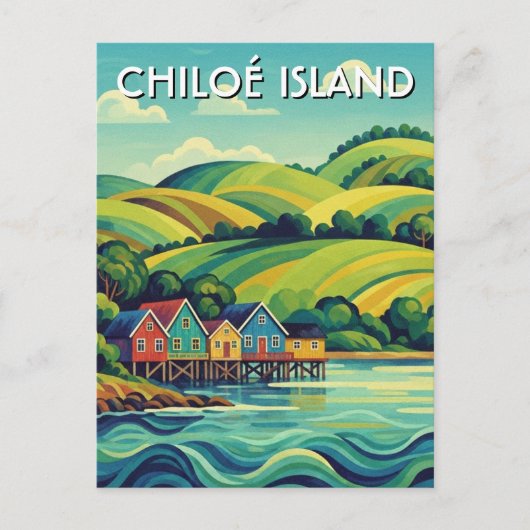 Chiloé Insel Chile Reise Postkarte (Vorderseite)