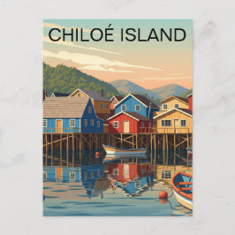Chiloé Island Chile Travel Postkarte