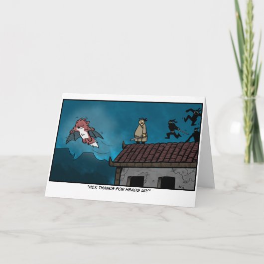 Chim Chum Belated/Sorry/Danke-Karte Dankeskarte (Vorderseite)