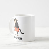 Chim-Pants-Zee Funny Chimpanzee Affenpuppe Kaffeetasse (Vorderseite Links)