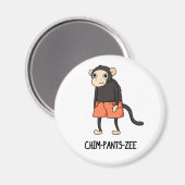 Chim-Pants-Zee Funny Chimpanzee Affenpuppe Magnet (Vorderseite/Rückseite)