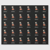 Chim-Pants-Zee Funny Chimpanzee Monkey Pun Dark BG Geschenkpapier (Flach)