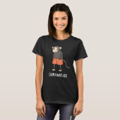 Chim-Pants-Zee Funny Chimpanzee Monkey Pun Dark BG T-Shirt (Vorne ganz)