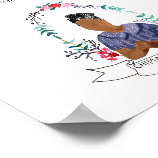 Chimamanda Ngozi Adichie Poster (Ecke)