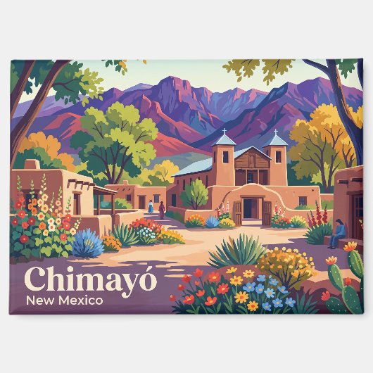 Chimayó, New Mexico USA Magnet (Vorderseite)