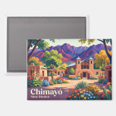 Chimayó, New Mexico USA Magnet (Vorderseite/Rückseite)