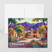 Chimayó, New Mexico USA Postkarte (Vorne/Hinten)