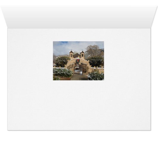 Chimayo New Mexico Weihnachtskarte (Innenansicht Horizontal (Unten))
