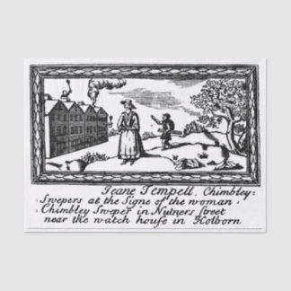 Chimeny Kehrmaschine-Geschäfts-Handels-Karte Seidenpapier
