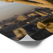 Chimera an der Fassade der Kathedrale von Notre Da Poster (Ecke)