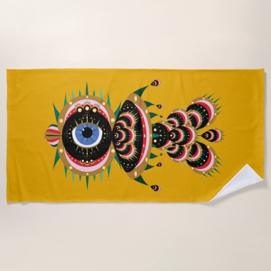 Chimera - Fish Bird Beach Handtuch (Vorderseite)