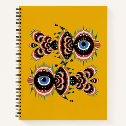 Chimera - Fish Bird Notebook Notizblock (Vorderseite)