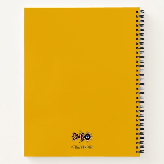 Chimera - Fish Bird Notebook Notizblock (Rückseite)