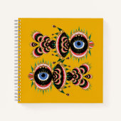 Chimera - Fish Bird Square Notebook Notizblock (Vorderseite)