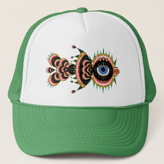 Chimera - Fish Bird Trucker Hat (12 Farben) Truckerkappe (Vorderseite)