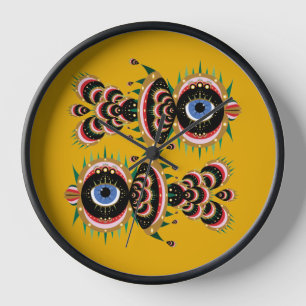 Chimera - Gerahmte Uhr für Vögel