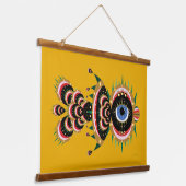 Chimera - Gobelbäume aus Fisch Wandteppich Mit Holzrahmen (Gewinkelt)