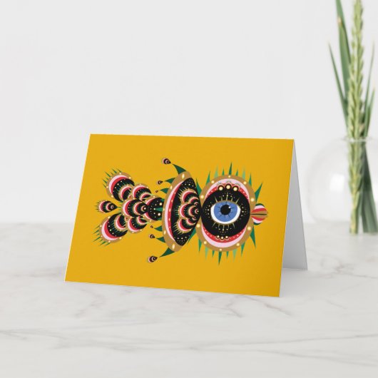 Chimera - Grußkarte für Vögel (Vorderseite)