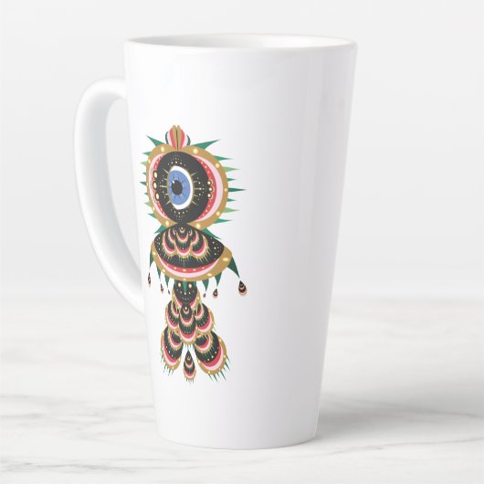 Chimera - Latte Tasse von Fischvögeln (Linke Ecke)