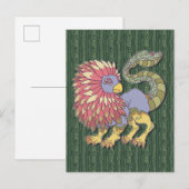 Chimera-Monster Postkarte (Vorne/Hinten)