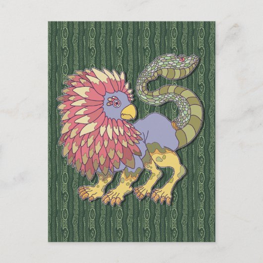Chimera-Monster Postkarte (Vorderseite)
