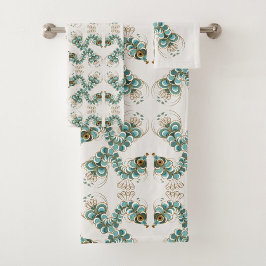 Chimera - Peacock Seepferd Badetuch Set (Insitu)