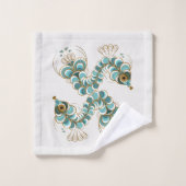 Chimera - Peacock Seepferd Badetuch Set (Waschlappen)