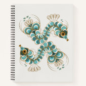 Chimera - Peacock-Seepferd-Notebook Notizblock (Vorderseite)