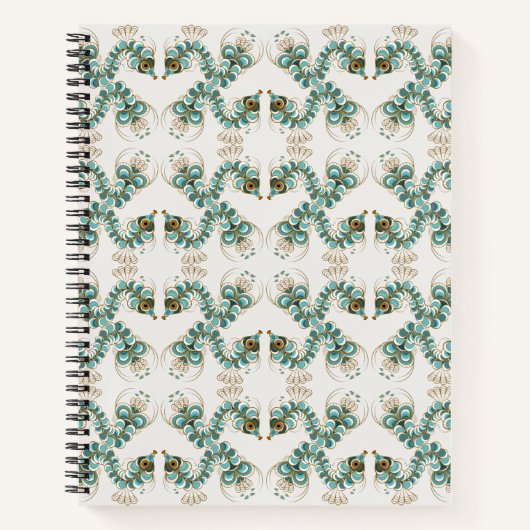 Chimera - Peacock-Seepferd-Notebook Notizblock (Vorderseite)