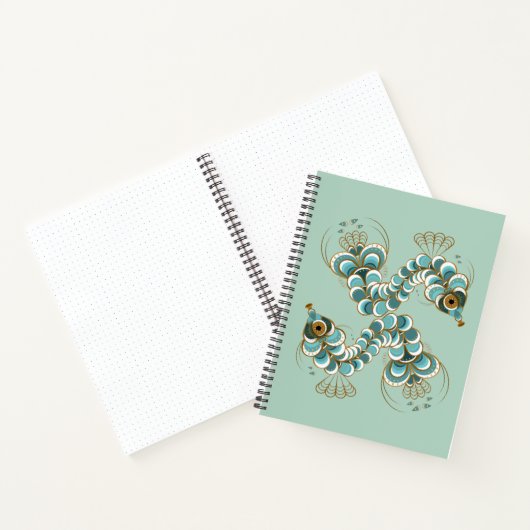 Chimera - Peacock-Seepferd-Notebook Notizblock (Innenseite)