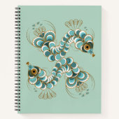 Chimera - Peacock-Seepferd-Notebook Notizblock (Vorderseite)