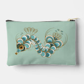 Chimera - Peacock Seepferd Pistachio Kleiner Beute Zubehörtasche (Rückseite)