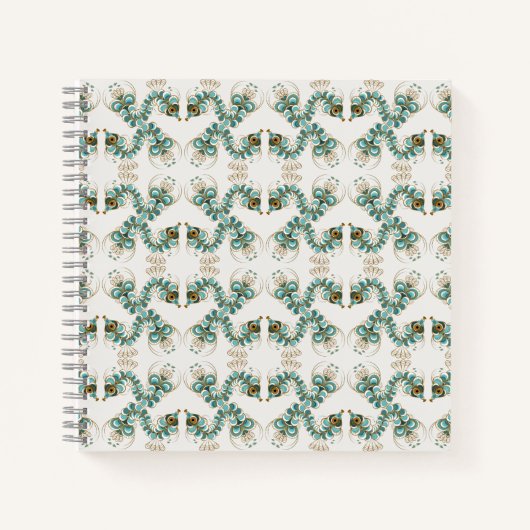 Chimera - Peacock Seepferd Square Notebook Notizblock (Vorderseite)