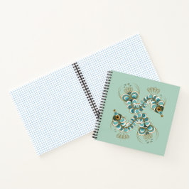 Chimera - Peacock Seepferd Square Notebook Notizblock
