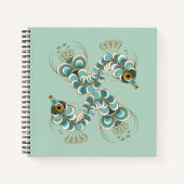 Chimera - Peacock Seepferd Square Notebook Notizblock (Vorderseite)