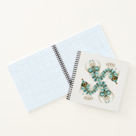 Chimera - Peacock Seepferd Square Notebook Notizblock