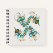 Chimera - Peacock Seepferd Square Notebook Notizblock (Vorderseite)