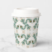 Chimera - Pfau Seepferd 8oz. Pappbecher (Rückseite)